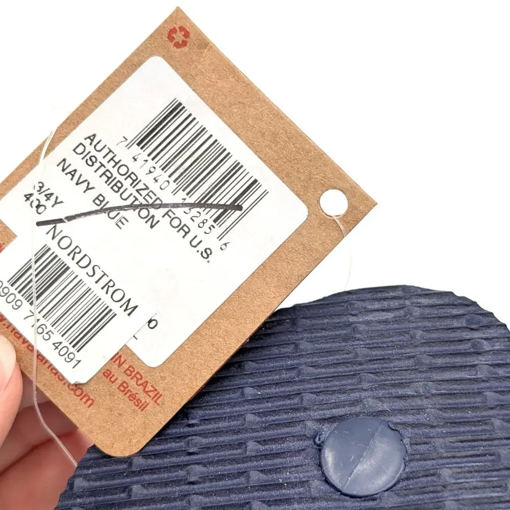 Havaianas Flip Flop Thong Sandals Unisex Kids' Navy Blue Size US3/4Y EU35/36